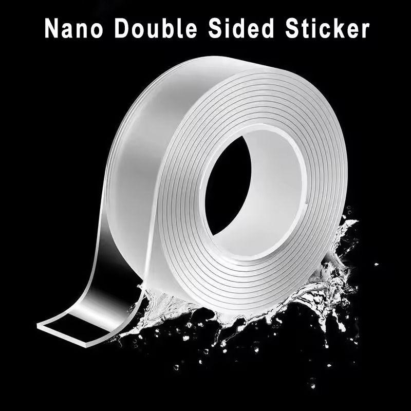 Reusable Transparent Nano Tape DoubleSided Waterproof Acrylic Adhesive 1235M 6