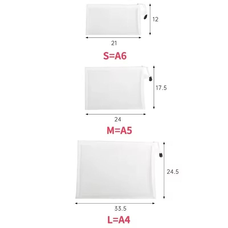 Mesh Zipper Toy Storage Bags Transparent Building Block Puzzle Organizers 3pcs 4