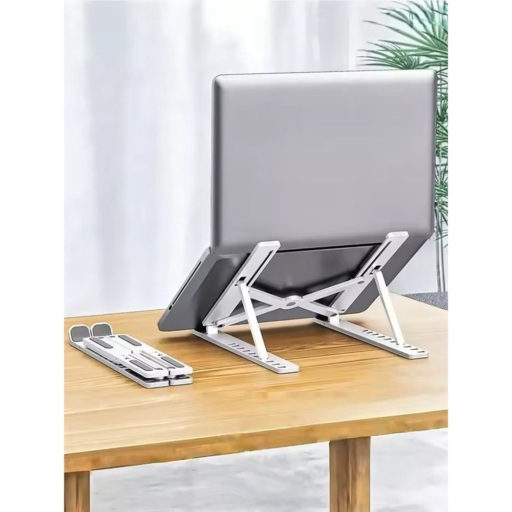 Ergonomic Portable Laptop Tablet Stand 10Speed Adjustable Foldable Holder 0