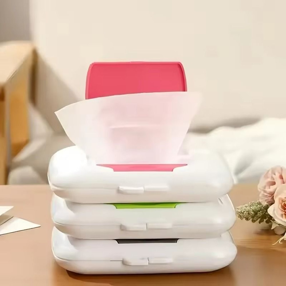 Portable Wet Wipes Dispenser Box Durable Lightweight Travel Outdoor Essential 0