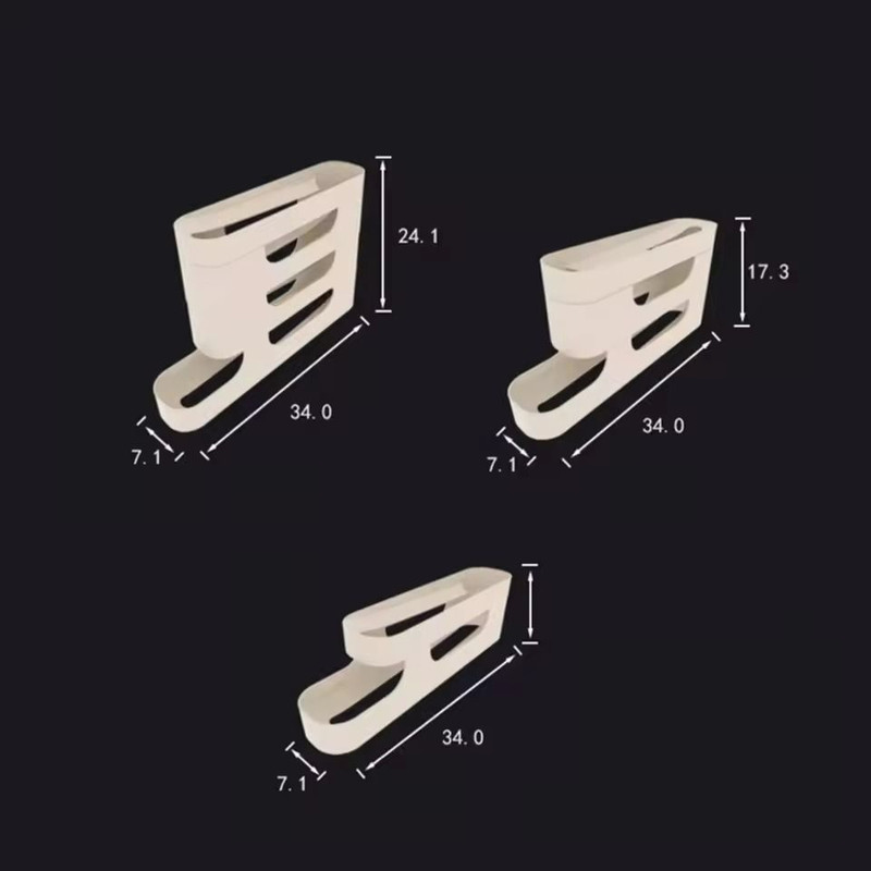 Rolling Egg Storage Holder FreshKeeping Fridge Door Organizer With Slide Dispenser 5