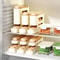 Rolling Egg Storage Holder FreshKeeping Fridge Door Organizer With Slide Dispenser 4