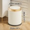 Modern DoubleLayer PressTop Trash Bin White Black Waste Basket For Bathroom Office Bedroom 4