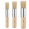 3PCS Wooden Stencil Brush Set Natural Bristle Paint Brushes For Acrylic Wood Oil Painting 5