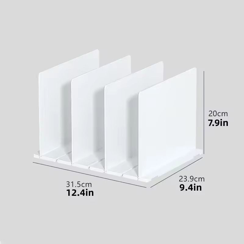 Adjustable Closet Shelf Dividers Purse Bookshelf Organizers For Bedroom Office 4