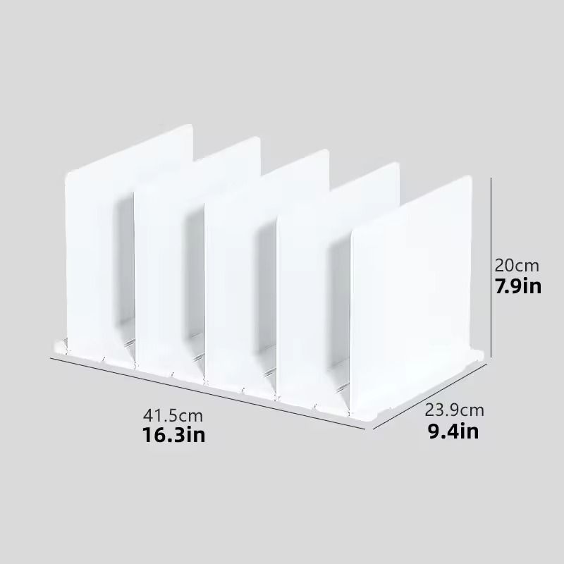 Adjustable Closet Shelf Dividers Purse Bookshelf Organizers For Bedroom Office 5
