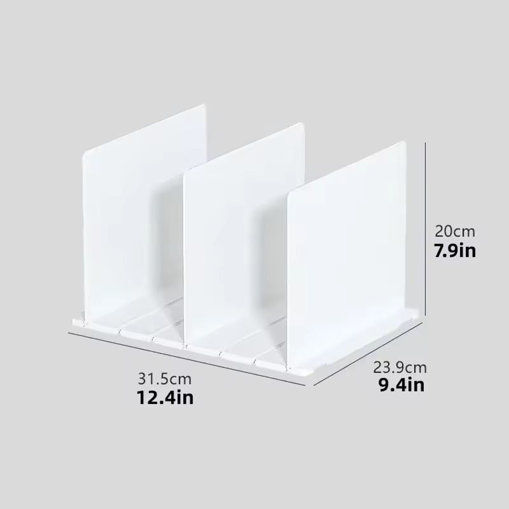 Adjustable Closet Shelf Dividers Purse Bookshelf Organizers For Bedroom Office 3
