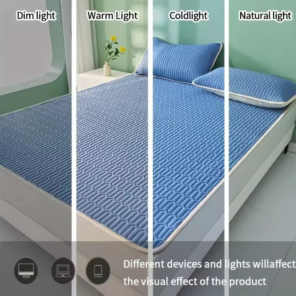 Latex Cooling Mat NonSlip Summer Sleeping Pad For Home Dorm Student Use No PillowcaseCore 5