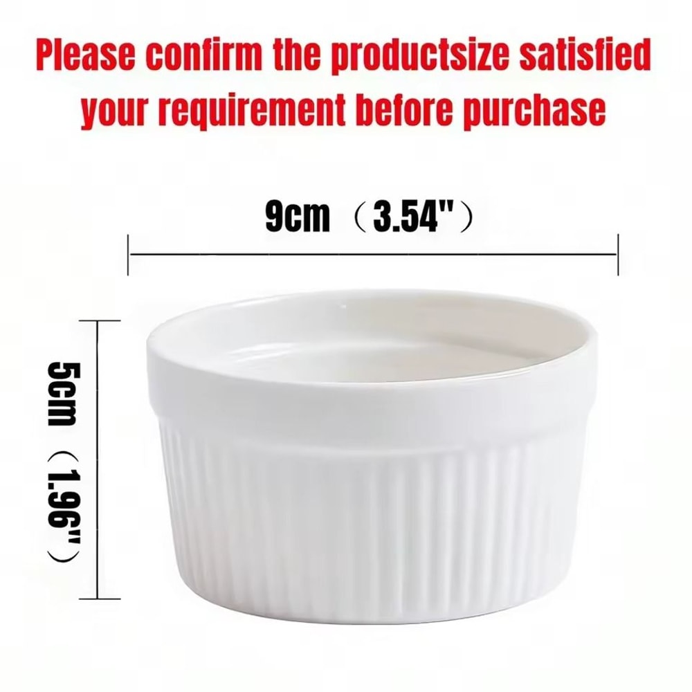 Premium Ceramic Striped Bowls HeatResistant NonStick Dessert Snack Serving Bowls 5