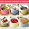 Premium Ceramic Striped Bowls HeatResistant NonStick Dessert Snack Serving Bowls 1