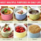 Premium Ceramic Striped Bowls HeatResistant NonStick Dessert Snack Serving Bowls 1