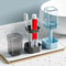 Minimalist Toothbrush Holder Set Compact Bathroom Organizer With Gargle Cup Tumbler Rack 2