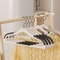 10PCS AntiSlip Clothes Hangers NonMarking Design With Rotating Metal Hook For Home Dorm 1