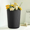 Striped Circular Plastic Flower Pot For Indoor And Outdoor Decoration 0