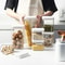 Clear Plastic Airtight Storage Jar For Snacks Cereals Dry Goods 2