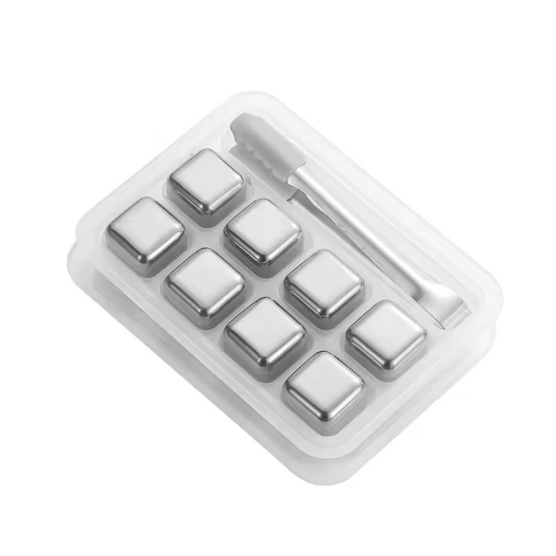 Stainless Steel Whiskey Stones Reusable Ice Cubes For Whisky Beer Wine 468 PCS 10