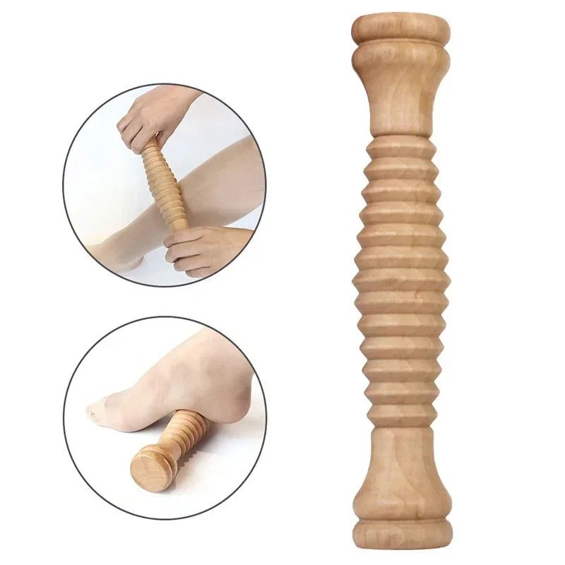 Wooden Foot Roller Massager Acupressure Tool For Plantar Fasciitis Foot Arch Pain 1