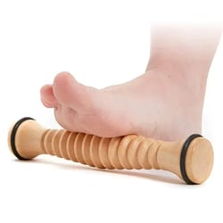 wooden foot roller massager – acupressure tool for plantar fasciitis & foot arch pain