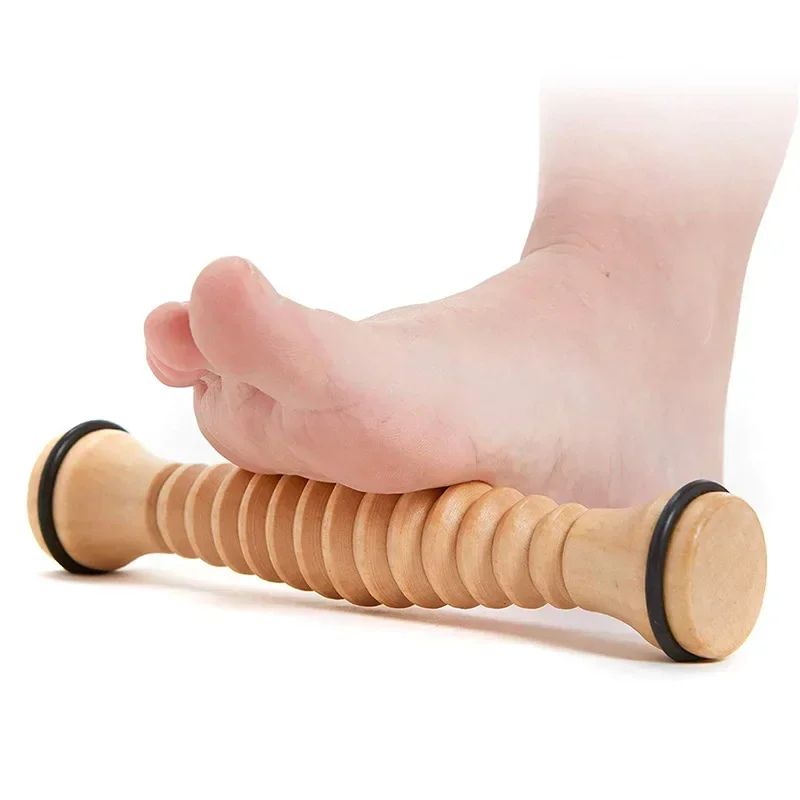 Wooden Foot Roller Massager Acupressure Tool For Plantar Fasciitis Foot Arch Pain 0
