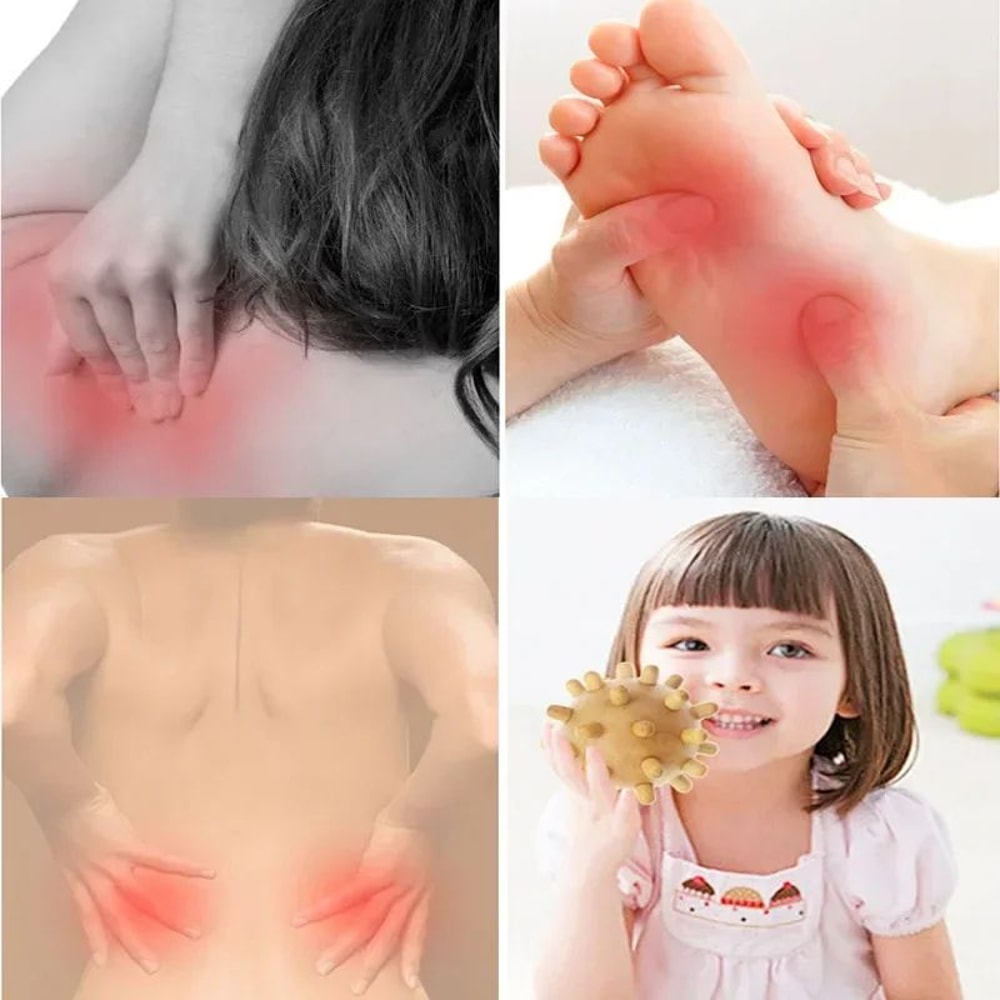 Wooden Foot Roller Massager Acupressure Tool For Plantar Fasciitis Foot Arch Pain 5