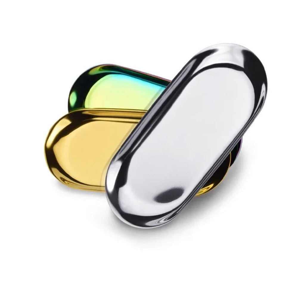 Stainless Steel Surgical Tray Medical Disinfection Plate For Tattoo PMU Tools 0