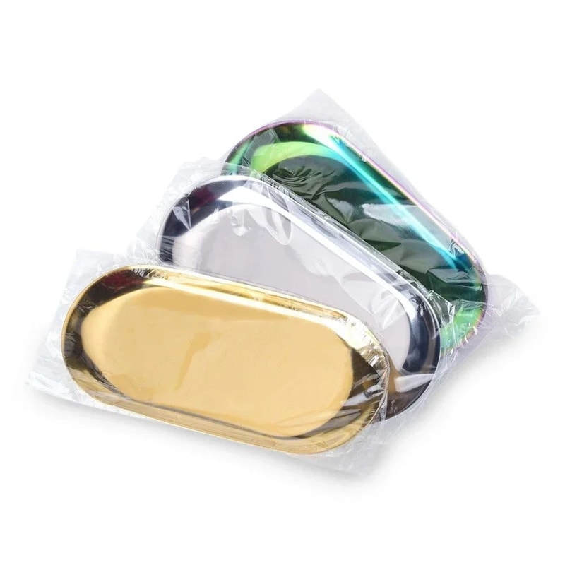 Stainless Steel Surgical Tray Medical Disinfection Plate For Tattoo PMU Tools 4