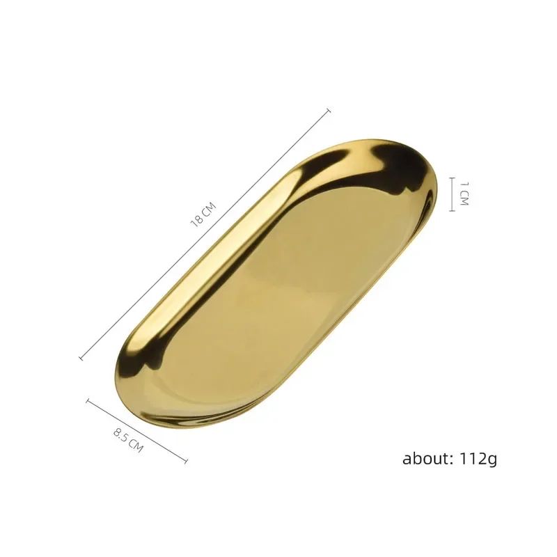 Stainless Steel Surgical Tray Medical Disinfection Plate For Tattoo PMU Tools 5