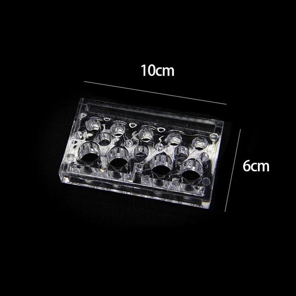 Acrylic Tattoo Ink Cup Stand Holder Permanent Makeup Microblading Pigment Organizer 10