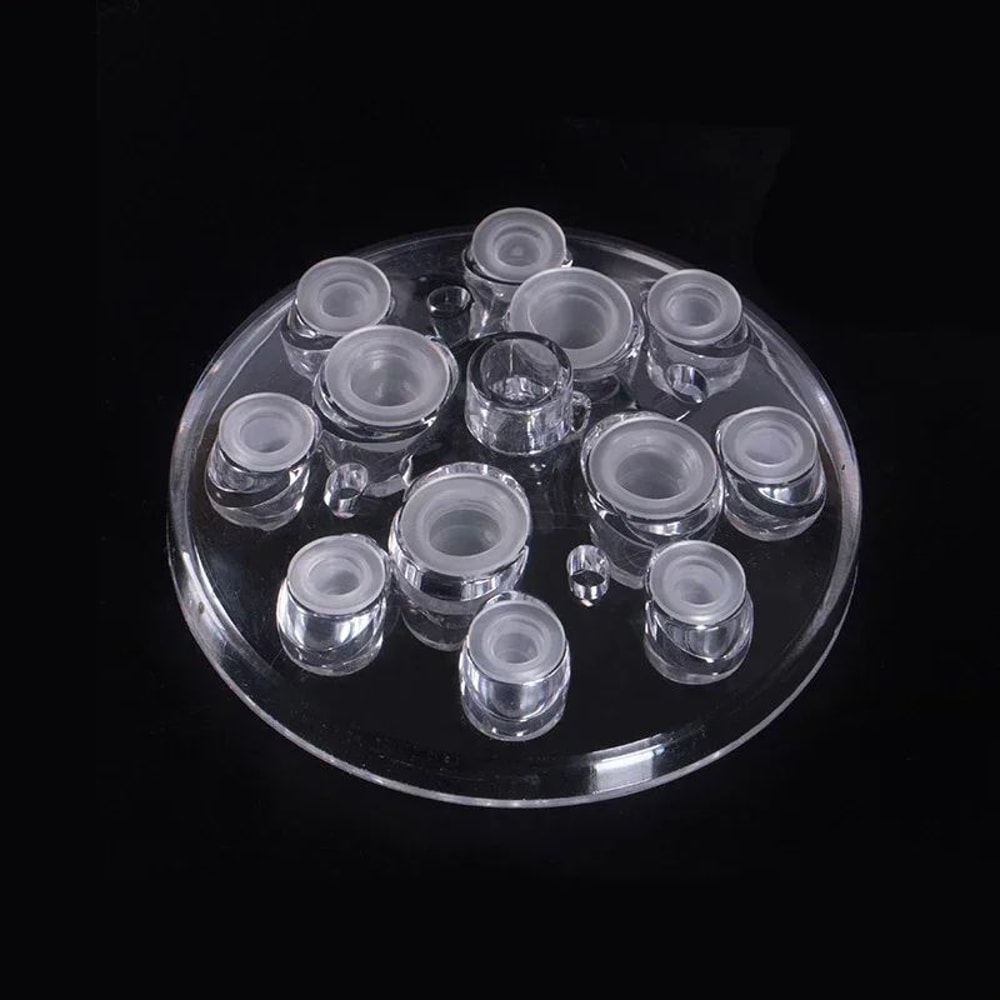 Acrylic Tattoo Ink Cup Stand Holder Permanent Makeup Microblading Pigment Organizer 14