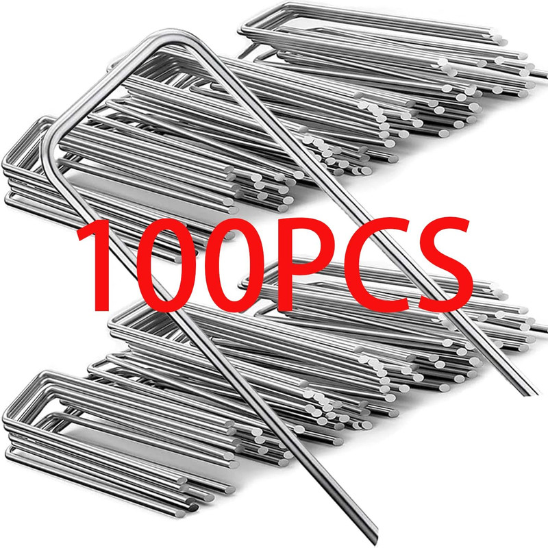 UType Galvanized Turf Staples Landscape Sod Pins For Securing Artificial Grass Garden Fencing 0