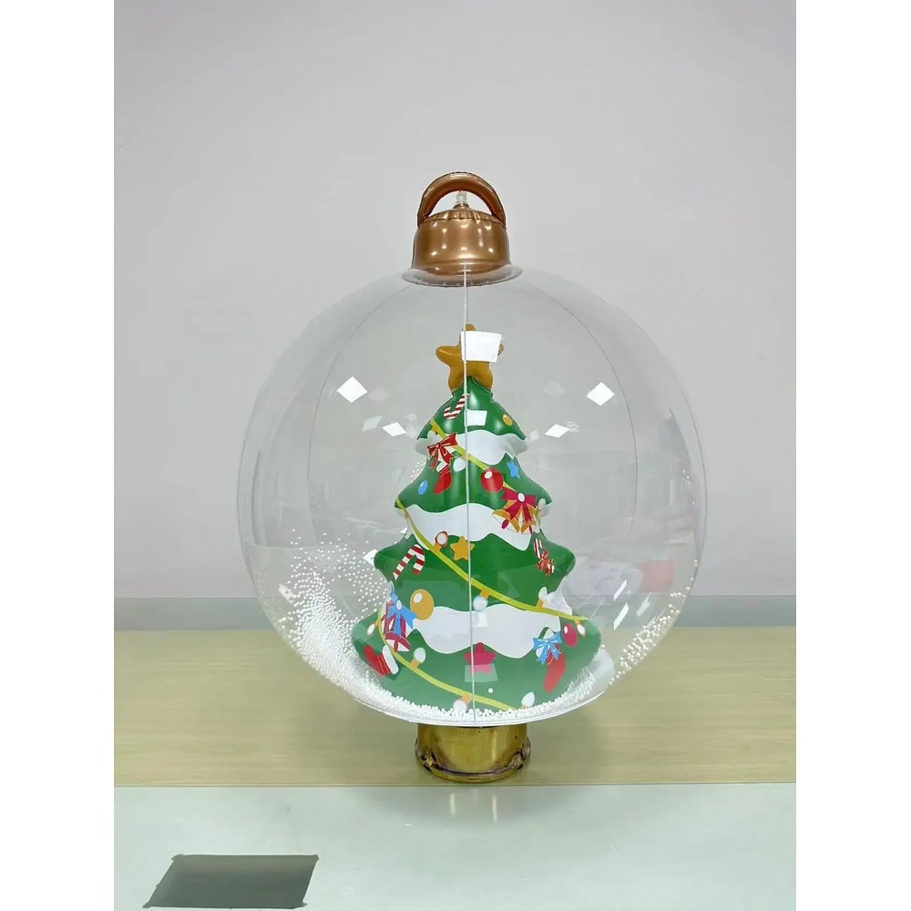 40cm Inflatable Christmas Ball PVC BlowUp Ornament For Outdoor Indoor Decor 13