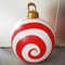 60cm Inflatable Christmas Candy Ball PVC Santa Tree Ornament For Outdoor Holiday Decor 16