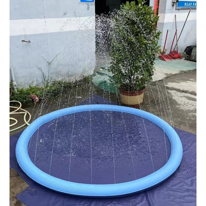 NonSlip Splash Pad For Kids Dogs Thickened Summer Sprinkler Play Mat 100170cm 6