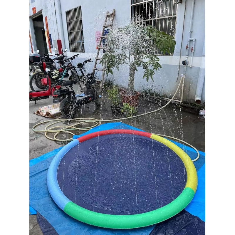 NonSlip Splash Pad For Kids Dogs Thickened Summer Sprinkler Play Mat 100170cm 15