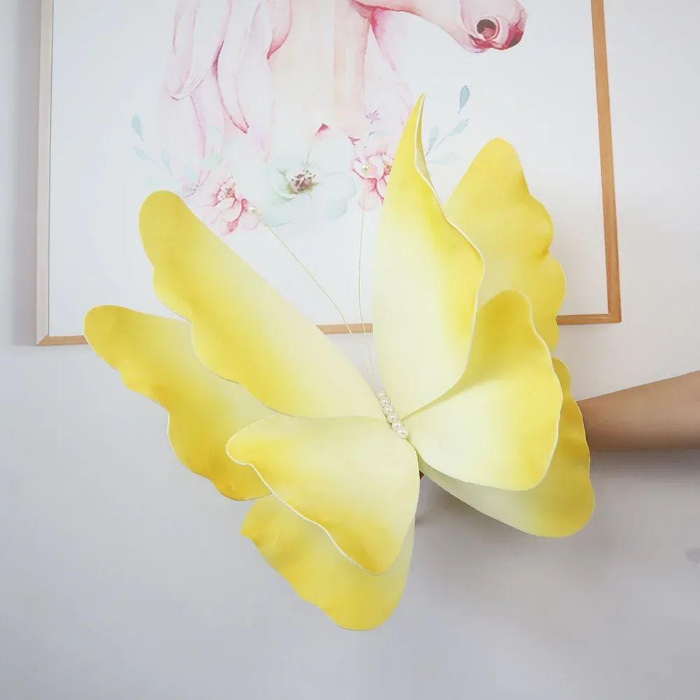 50cm 3D Simulation Butterfly Large Hanging Gauze Decoration For Weddings Festivals Outdoor Displa 14