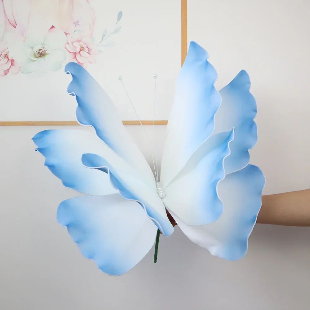50cm 3D Simulation Butterfly Large Hanging Gauze Decoration For Weddings Festivals Outdoor Displa 17