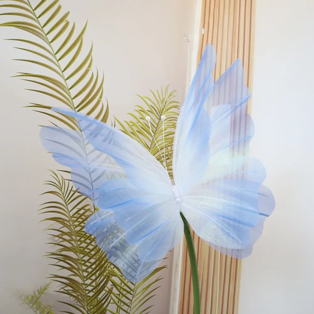 50cm 3D Simulation Butterfly Large Hanging Gauze Decoration For Weddings Festivals Outdoor Displa 20