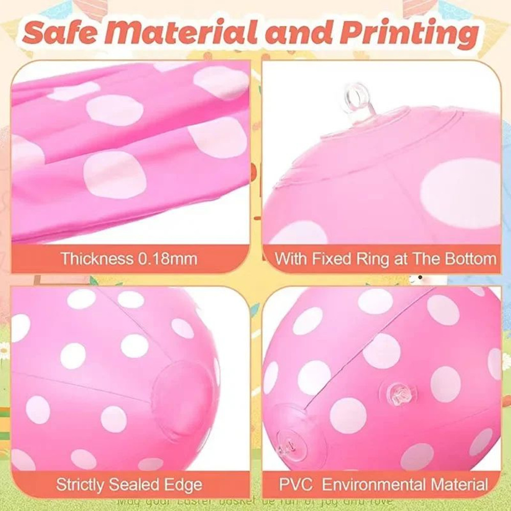 16Inch Giant Easter Egg Inflatable Ornament Outdoor PVC Garden Decoration 5