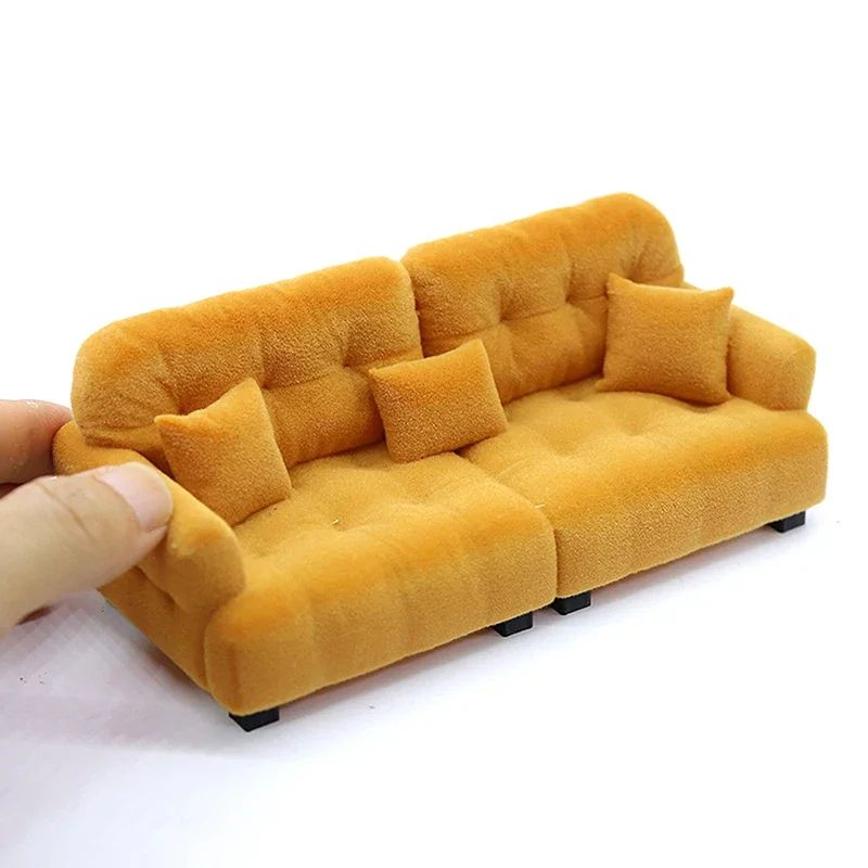 Miniature Living Room Sofa Toy For Dollhouse Accessories 0