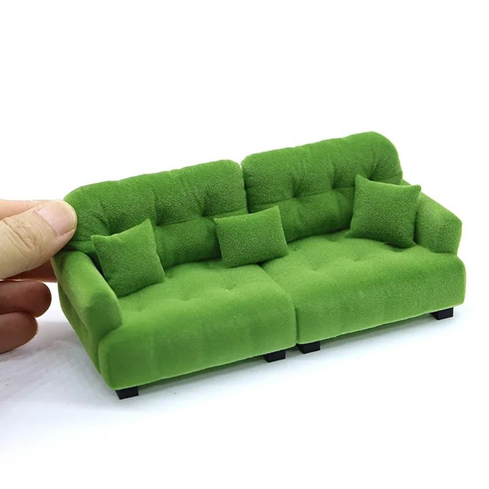 Miniature Living Room Sofa Toy For Dollhouse Accessories 1