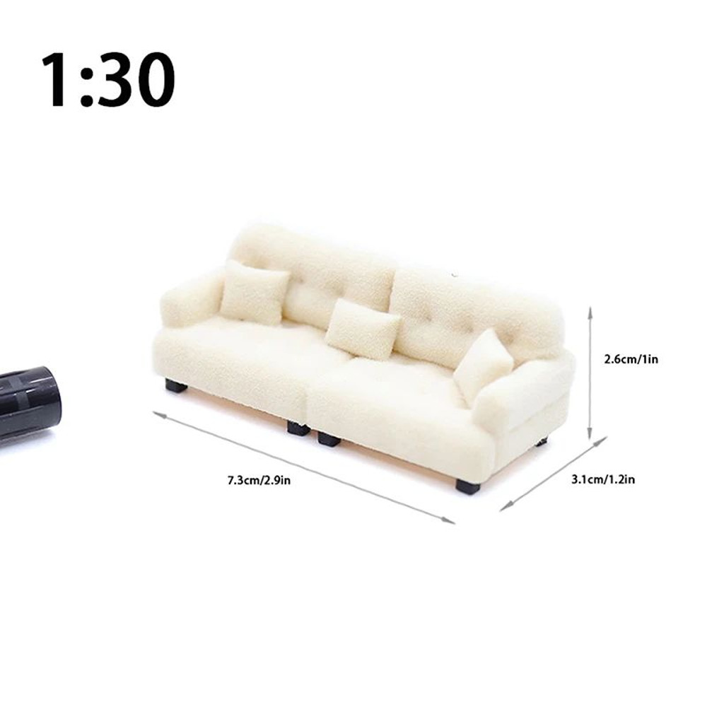 Miniature Living Room Sofa Toy For Dollhouse Accessories 12