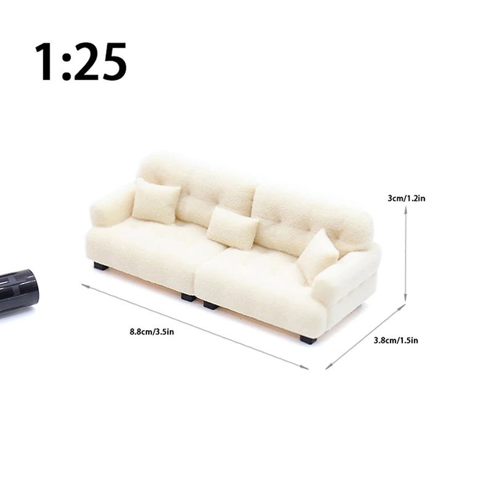 Miniature Living Room Sofa Toy For Dollhouse Accessories 11