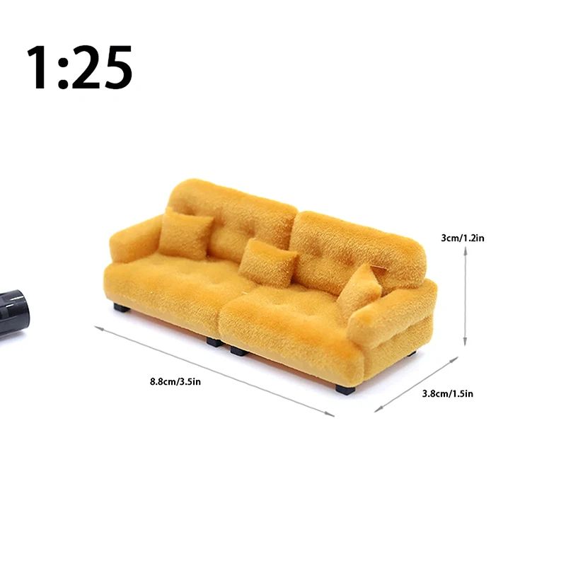 Miniature Living Room Sofa Toy For Dollhouse Accessories 15