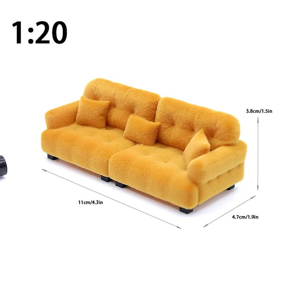 Miniature Living Room Sofa Toy For Dollhouse Accessories 14