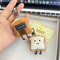 Mini Plush Toast Bread Bag Charm Cute Cartoon Pendant 4