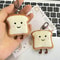 Mini Plush Toast Bread Bag Charm Cute Cartoon Pendant 6