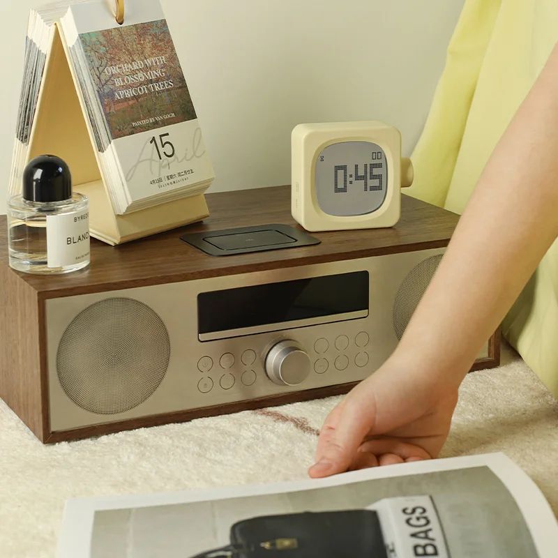 Square Digital LED Alarm Clock With USB Charger Timer 1