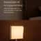 Beech Wood Magnetic Switch Night Light Rechargeable Wall Bedside Lamp 12