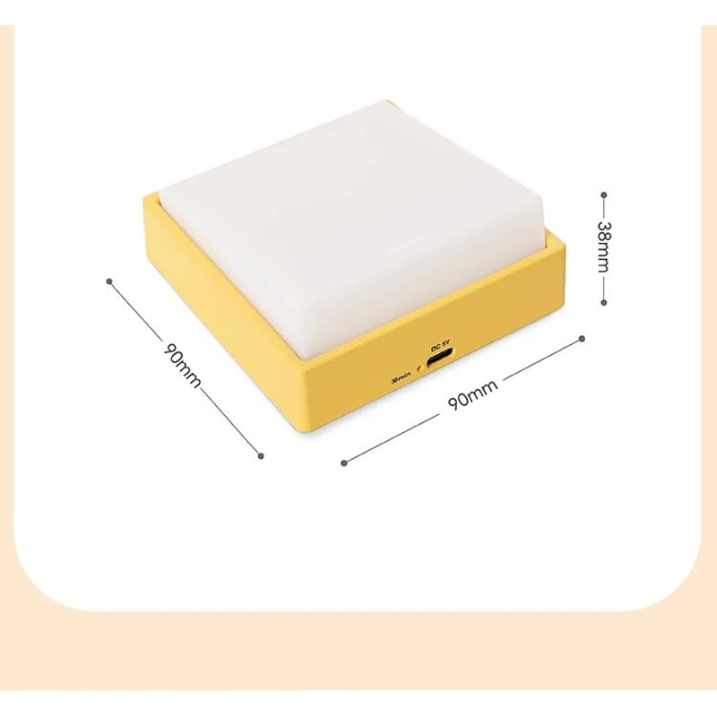 Beech Wood Magnetic Switch Night Light Rechargeable Wall Bedside Lamp 22