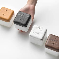 flip timer led cube night light – minimalist bedside & desk lamp